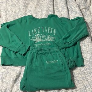 Green Lake Tahoe Sweatshirt and Pants Set